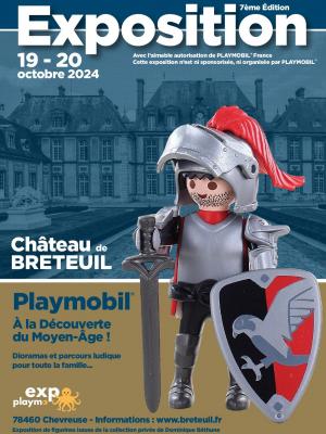 Affiche exposition playmobil chateau de breteuil 2024 01