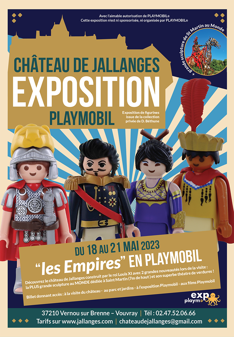 Exposition Playmobil au château de Jallanges Printemps 2023