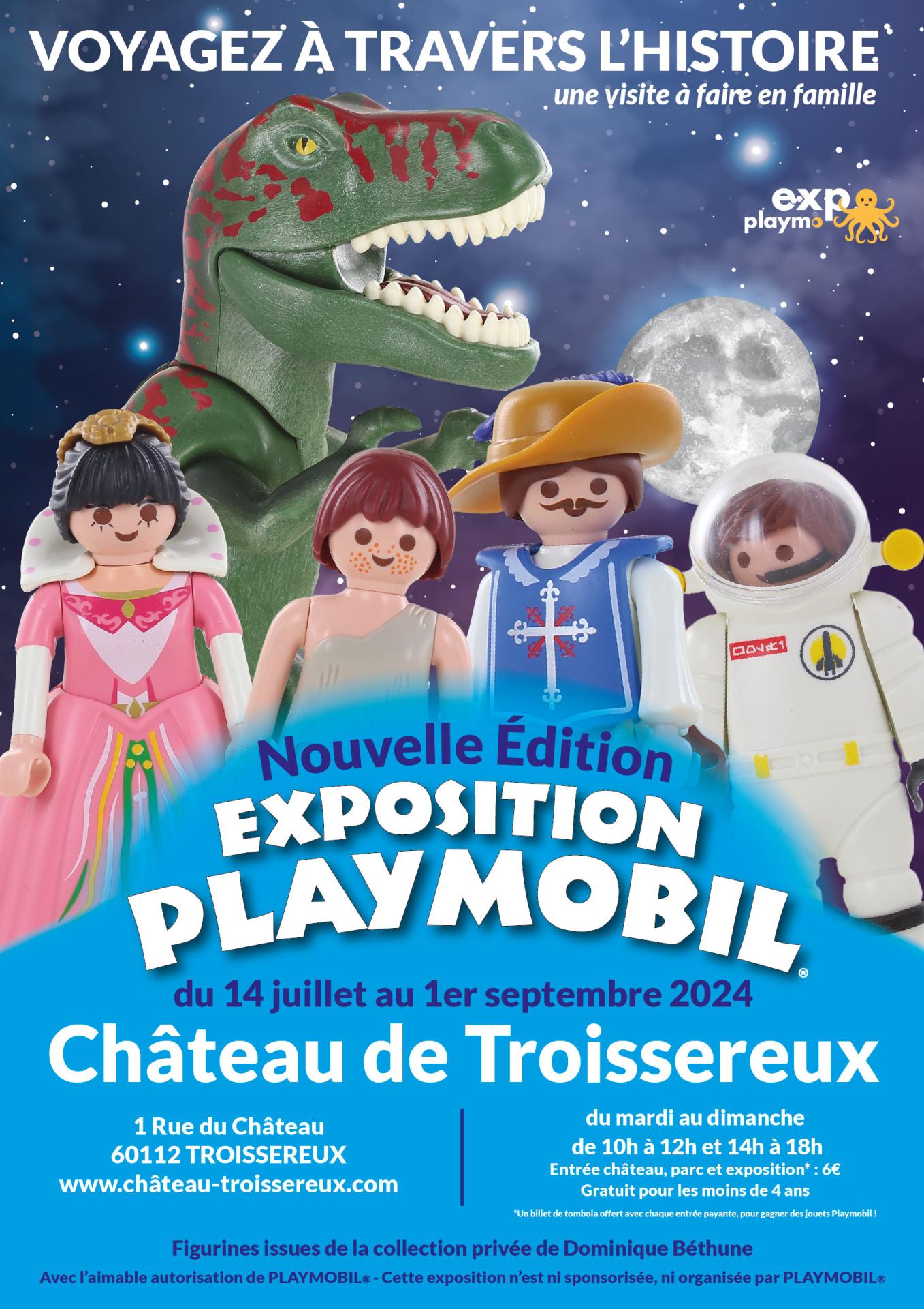 Affiche exposition playmobil chateau troissereux oise 2024 01 01