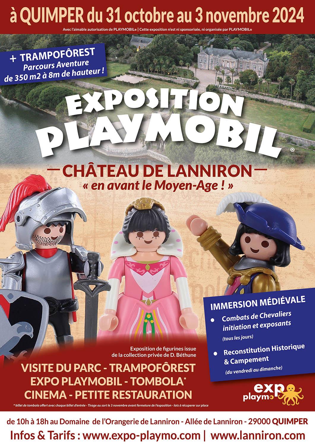 Affiche exposition playmobil quimper lanniron 2024 bethune web