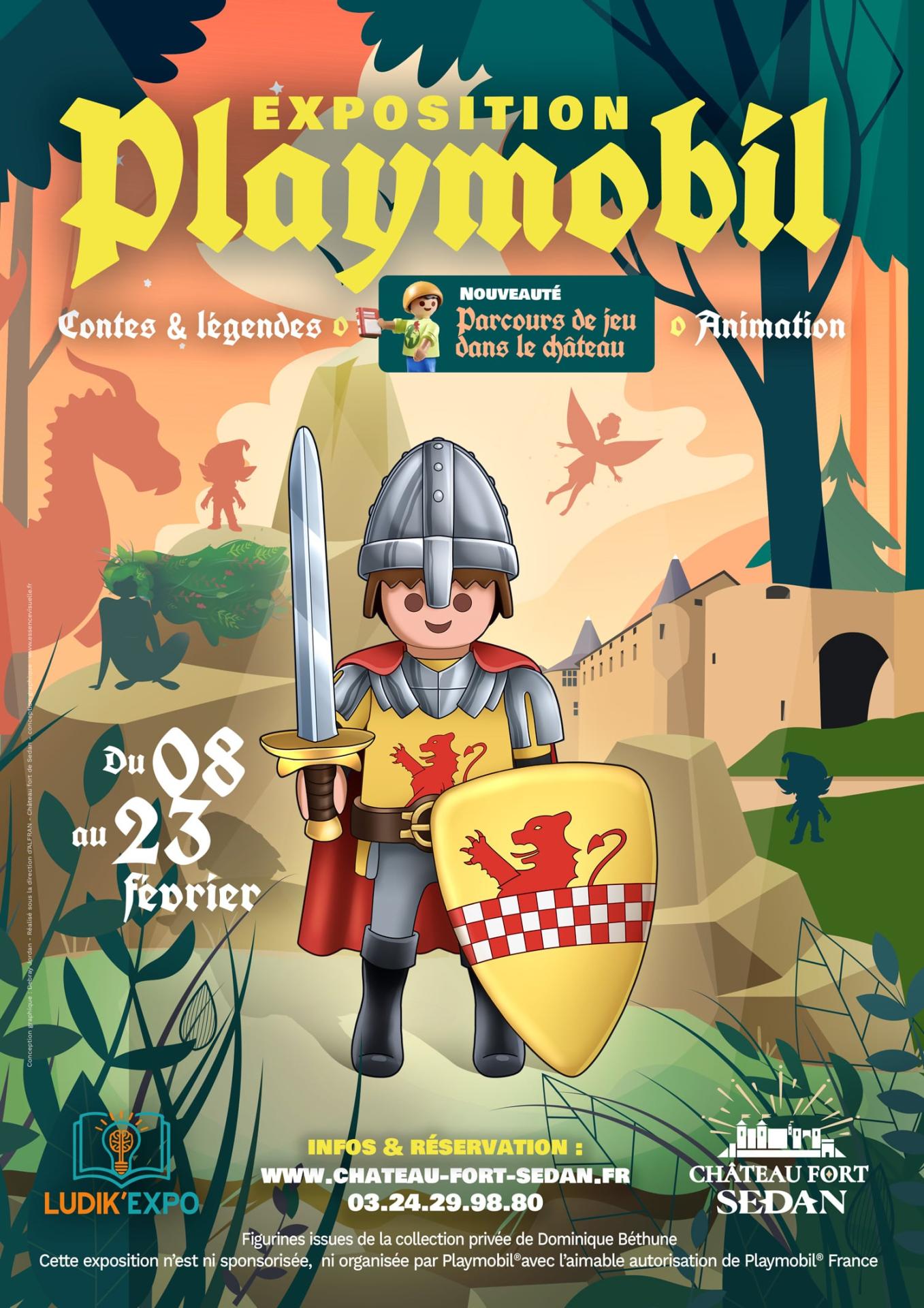 Affiche exposition playmobil sedan 2025